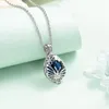 Chains Butterfly Urn Necklace For Ashes Hollow Teardrop Cremation Jewelry Women Men Memorial Keepsake Locket Pendant