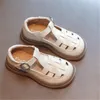 Sandali per bambini alla moda Scarpe in pelle Baotou Ragazzi Ragazze Sneakers Sandalo Scarpe con suola morbida Scarpe estive per bambini