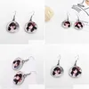 Charm Diy Personnalisé Sublimation Blanc Rond En Métal P O Boucles D'oreilles 10 Paire / Lot Y1010 Drop Delivery Jewelry Dhe3F