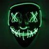 Halloween LED Masker Purge Maskers Verkiezing Mascara Kostuum DJ Party Light Up Maskers Glow In Dark 10 Kleuren Om te Kiezen C59