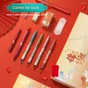 Style chinois papeterie Koi étudiant coffret cadeau ensembles créatif presse Gel stylo adapté aux enfants étude et bureau
