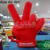 wholesale Red Palm 3mH 10ft with blower or Custom Inflatable Bier Hand Model Balloon with Base for Party Event Decoration on Sale