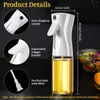 Storage Bottles 1/2 PCS Oil Sprayer For Cooking 200ml Olive Mister Dispenser Camping BBQ Baking Vinegar Soy Sauce