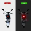 Yeni 3pcs Stickers Motosiklet Yansıtıcı Uyarı Bandı Trapezoidal Ok Otomatik Çamur Yarışı Tampon Çıkartma Yapıştırıcısı Araba Kamyonu Bisiklet