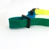 Leases Pet Rainbow Dog Cat Collar Leash med Bell Nylon Dog leder färgglad dragkraft