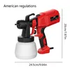 SprayPistolen Electric Painter Målning Spray Machine Spray Painter med 650 ml Lätt att rengöra behållare 1 Mönster 1 Munstycke för målningsvägg