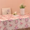 Tovaglia piccola rosa fresca peonia floreale impermeabile quadrata/rettangolare ristorante caffetteria decorazione per feste R230605