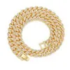 Catena a maglie cubane da 13 mm Discoteca Homem Bracciale De Moda Colar Cadeia Elo Cubano