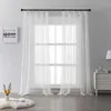 Gordijn Bladeren Geborduurde Pure Gordijnen Tule Voile Voor Woonkamer Slaapkamer Keuken Raam Behandeling Drape Home Decor