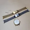 18 20mm Zilver Goud Horlogeband Bands Massief 316L Roestvrij Staal met Holle schakel Luxe Horlogebanden Armband Sluiting Gesp Voor OME 321S