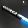 LED Light Sticks TXQSABER RGB gładki świetlówka 12 kolorów Zmień blaster blokuj metalowy uchwyt 82 cm Ostrze ciężkie laser laserowy Miecz Zabawki 230605