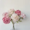 Kwiaty dekoracyjne 62 cm sztuczne róże Różowy jedwabny bukiet symulowany suszony do wazonów biurowych do dekoracji domowej