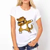 T-shirt interesujące dla zwierząt harajuku słodkie 2020 letnia odzież na ramię okrągła szyja koszulka damska P230603