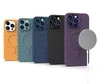 Für Magsafe magnetische kabellose Lade-Telefonhülle für iPhone 13 14 Pro Max, wärmeableitende, atmungsaktive, geflochtene Abdeckung, stoßfeste Anti-Drop-Softshell