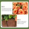 Decorative Flowers Hanging Basket Garland Flower Pot Hanger Artificial Outdoor Planters Orchid Baskets Pendant Plastic Indoor