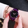 Montres-bracelets montre de luxe femmes mode Milan bracelet étoile aimant diamant montres pour