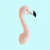 Стенная декор фаршированная плюшевая игрушечная декоративная розовая голова фламинго для спальни стена 3D чучела животных плюшевые игрушки INS Style Lovley 230603