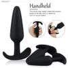 Altre mutandine Plug anale palmare Giocattolo del sesso in silicone morbido Unico Butt Plug Massaggio prostatico Masturbatore femminile Stimolatore maschile Sesso L230518