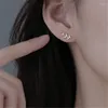 Ohrstecker Koreanische Zirkon Blatt Ohrring Für Frauen Ohr Durchbohrt Mode Hochzeit Schmuck Geschenk Pendientes Eh858