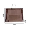 Sacos de compras Saco de PVC Transparente Bolsa de Armazenamento Tote Eco Pouch Vestuário Portátil Casual Impermeável Reutilizável