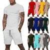 En gros Personnalisé D'été Polyester Jogging Sportswear Gym Survêtement Court 2 Pièce Hommes Shorts et Chemise Ensemble pour Hommes