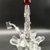 Master Piece Bedwelmende Glazen Bong Glazen Functionele Opspattend Water Bong 10 MM Vrouwelijke Gezamenlijke Perc Waterpijp Pijp Terp Slurper Waskolf Olie Rig