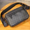 Shoulder Bags Casual Black Printed Men Crossbody Fashion Soft Zipper Messenger for Male Vintage Man Single Bag 230530