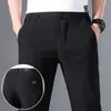 Chegadas de calças masculinas 2023 Harajuku Moda Verão Respirável Coreano Luxo Elegante Casual Homem Legal Confortável Gelo Seda Para Homens