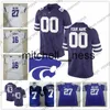 Mit8 2019 Kansas State Wildcats # 4 Malik Knowles 22 Joe Ervin 48 Glenn 11 Steve Grogan Maglia viola bianca PERSONALIZZATA 4XL