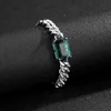 Emerald Gem Women Iced Out Girocollo Collana Catene Gioielli Da Uomo i Oro 18 Carati