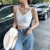 Kadın Tankları Moda Kadın Kamisoslar Yelek Yaz Temel Seksi Strappy Sleeless Racerback Crop En İyi Kalite KIZ ÜSTLERİ