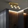 Wandlampen Nordic Kupfer Kristall Lichter Innen Luxus Nachttischlampe Korridor Gang Deckenleuchte Garderobe Wohnzimmer