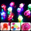 LED Light Sticks Finger Lights Anneau Clignotant Rougeoyant Lampes De Couleur Douce Mariage Célébration Festival Fête Concert Décor 30pcs / pack 230605