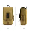 EDC Molle Bag Bolsa de Camada Dupla Ao Ar Livre À Prova D' Água Militar Cintura Fanny Pack Masculino Bolsa de Telefone Acampamento Caça Bolsa de Cintura Tática