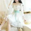 Vestidos Casuais Muito Fairy Francês Pequeno Z Roupas de Verão Europeu Hanfu Saia Bordada Vestido Fresco Estilo Universitário