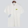 AAA Quality French Brand Design Designer Polos varumärke Small Crocodile broderi Klädbrev Polo T-shirt Collar Casual T-shirt TEE Shirt Topps