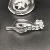 Master Piece Heady Glass Bong 5.2 Inch Octopus Feet Clear Water Pipe Bubbler 10mm Smoke Pipe Female Joint with Per And Cap Cover