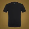 Филипп простая футболка PP Mens Designer Tshirts Brand Clothing Мужская страза с тазом