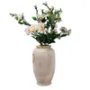 花瓶3倍の木製の花瓶の装飾リビングルームテーブルソリッドウッドウェアフラワーボトル飾りの家
