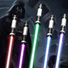 LED Light Sticks 2PCS Flashing Lightsaber Laser Double Sword Saber Kpop Lightstick Cosplay Toys Sound And For Boys Girls Gift 230605