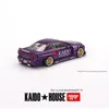 Electricrc Car Mini Gtkaido 1 64モデルSkyline GTR R34 Open Hood Alloy Diecast Vehicle 230605