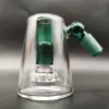 45 Grad Multi Color Grün Teal UFO Fly Dish Aschefänger für Glasbong Rauchrohr Kopfstück 14MM Bubbler Tornado Dab Rig Rauchzubehör