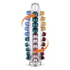 Narzędzia Nespresso Capsule Rack 360 Rotatable Coffee Capsule Tower Stand Nespresso Capsule Surage POD HOUDER DO 40CUPS