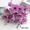 Dekorativa blommor 3D Silk Magnolia Branch Artificial High Quality Fake Flower for Wedding Decore Home Party Decoration Accessories