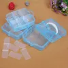 Jewelry Pouches 3 Layers 18 Grids Transparent Plastic Storage Box Compartment Adjustable Container For Rectangle Case