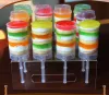 Push Up Pop Cake Container Cupcake Coperchio in plastica trasparente per uso alimentare per la decorazione di feste Utensile da cucina di forma rotonda