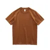 メンズTシャツ高品質Tシャツメンヘビーウェイト260gコットンカップルシンプルなマルチカラーラウンドネック