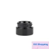 Quality Black Glass Jar Bottle 5ml 10ml 15ml 20ml 30ml 50ml with Classic Screw Lid Empty Dab Jars Concentrate Container