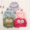 Asciugamani Accappatoi Baby Kids 20 Accappatoi per bambini in cotone a forma di animale carino Fl Moon Clothes 2059 Z2 Drop Delivery Maternity Shower Dhuvt