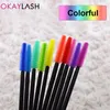 Brushes OKAYLASH 50/25 Disposable Silicone Gel Eyelash Mascara Wands Eyebrow Comb Spoolies Lash Brush Applicators Beauty Makeup Tools